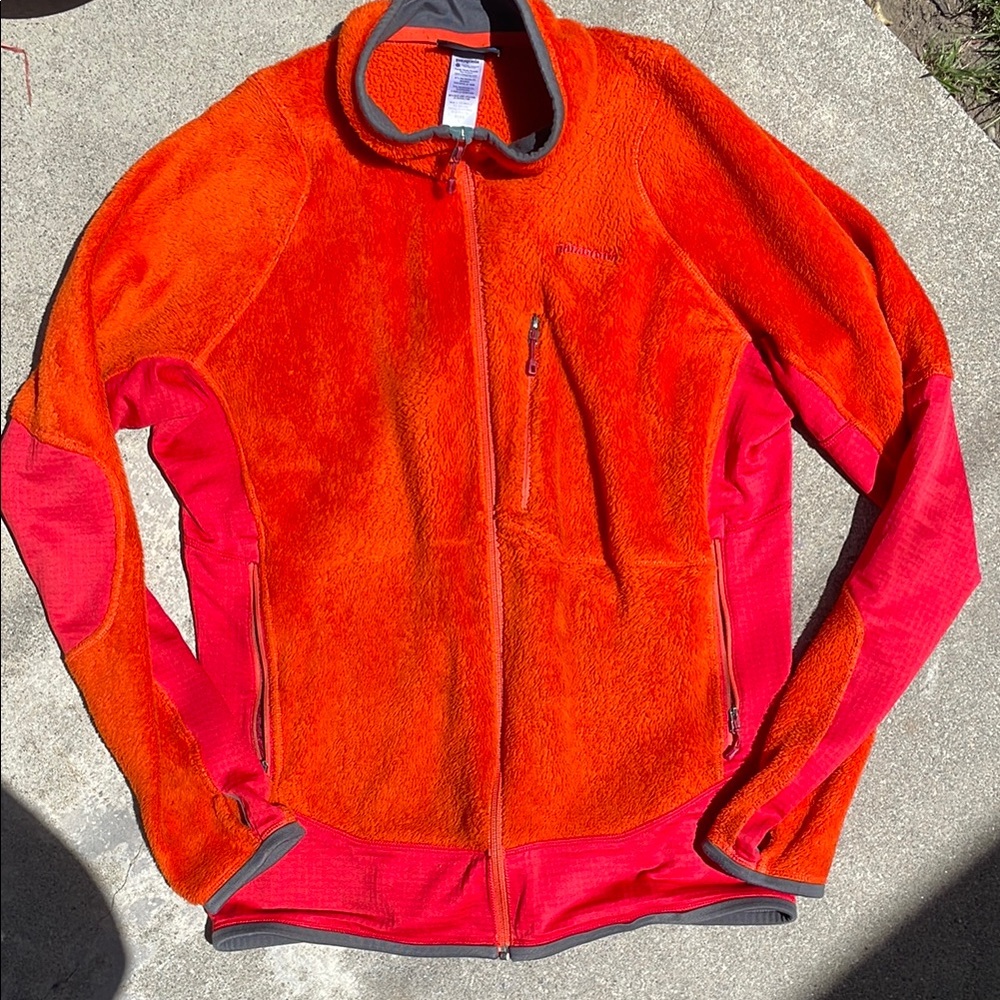 Patagonia Polartec Thermal Pro Orange and Red Fleece